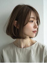 ココ(qoqo) 大人ボブ 切りっぱなしボブ ナチュラルボブ シンプル