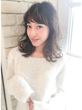 ティエラ 原宿 表参道(Tierra) 大人カジュアル♪お手入れ簡単シースルーボブミディロブ