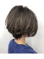 クレア 茅ヶ崎(CREA)&nbsp;コントラストハイライト×フェザーボブ