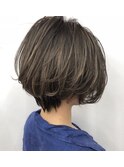 コントラストハイライト×フェザーボブ