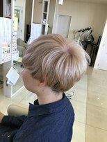 ラ ブーケ 御器所店(La Bouquet)&nbsp;メンズカラー ホワイトベージュ マッシュ