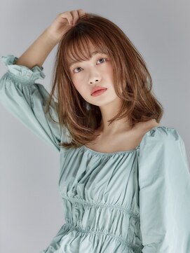 フォンズ(FONS) Aライン鎖骨ミディアム 似合わせカット/伸ばしかけ/20代/30代