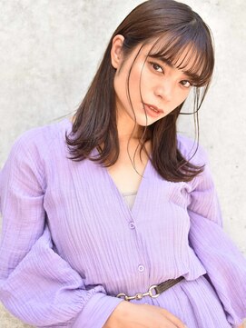 カンナ(Canna) エアリーミディ/ショートパーマ/黒髪/ホワイトアッシュ/TOKIO