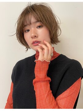 TJ天気予報 1t 津島店 ゆるふわショートボブ/髪質改善/水素カラー/艶感