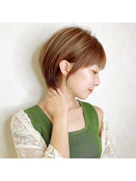 ロンド ストラーダ 心斎橋(Lond strada) ショート×ハイライト白髪ぼかし×シルキーベージュ[心斎橋]