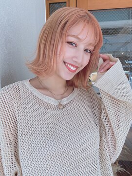 ルービック 高槻(Rubik's) ナチュラルボブ×オレンジベージュ