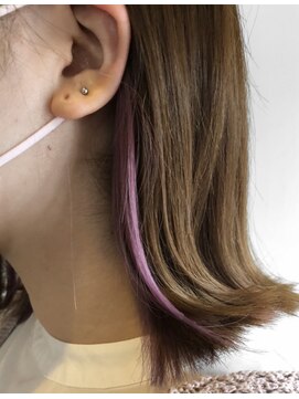 プリュス 名古屋(Plus) ラベンダー/ベージュ/インナーカラー/イヤリングカラー