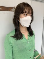 イオエ(ioe)&nbsp;黒髪/ボブルフ/ネビージュ/小顔/ワンレン/髪質改善/グレージュ