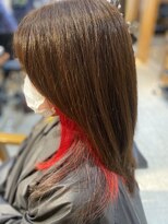 オーブ ヘアー リリー 博多2号店(AUBE HAIR lily) ビビッドレッド