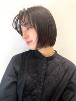 トルネード(TORNADO)&nbsp;切りっぱなしボブ 韓国風ヘア 韓国ボブ イヤリングカラー t325