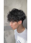 王道マッシュ×波巻きスパイラルパーマ