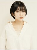黒髪/グレーベージュ/レイヤーロング/前髪パーマ[新宿駅]