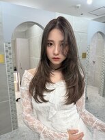 アンジェリカラボ 梅田店(ANGELICA LABO) トレンド韓国ヘア×女神レイヤー×ワンカール×髪質再生【川又】