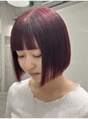 ワインレッド×ボブ【町田】