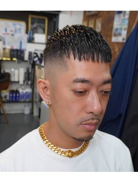 キングマンバーバー 田町店(KING MAN BARBER) 王道クロップスタイル<メンズカット><フェード><クロップ>