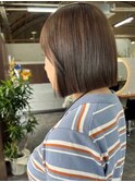 黒髪ボブルフネビージュ小顔ワンレン