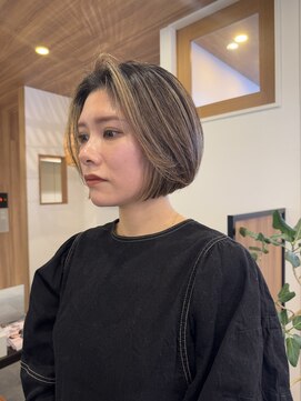 ビュートリアム ギンザ(BEAUTRIUM) 立体感ハイライトボブ＊ミニボブ＊ハイライトカラー＊顔周り