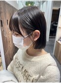 大人可愛いこなれ感抜群の切りっぱなしボブ♪