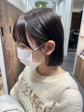 リミックス 南国店(remix) 大人可愛いこなれ感抜群の切りっぱなしボブ♪