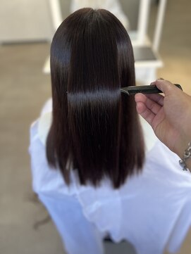 アイディアー スタジオコウベ(i-Dear studio Kobe) 【艶髪】髪質改善縮毛矯正&スモーキーピンク