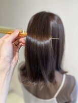 アズール 草加(azule) 髪質改善カラー ブラウン ツヤ髪スタイル