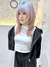 オプス 大名店(Ops) ルーツカラー×ホワイトピンク×水色