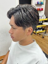 デプト(DEPT.)&nbsp;ニュアンスパーマセンターパートメンズマッシュフェザーパーマ