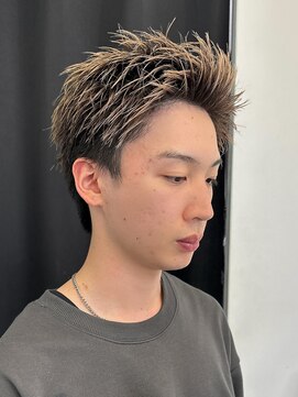 エルマーク 高槻(L-MARK) ハイライト/ツイストパーマ/メンズ/アップバング/men's