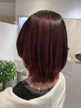 アズールサン 草加西口店(azule-sun) インナーカラー,チェリーレッド,アンブレラカラー【草加】