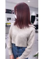 キング 心斎橋店(K!ng) 韓国オルチャンレイヤーカット透明感カラー顔まわり前髪カット