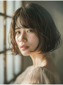 【30代40代50代にオススメ】妖艶さ漂うふんわりボブ