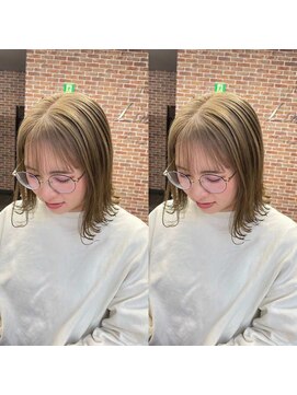 リンク(LinK) 期間限定・ハイトーン金髪切りっぱなし