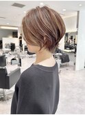 40代50代60代絶壁補正ショート白髪ぼかし銀座大人な丸みくびれ井