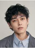 大分シャドウパーマメンズカットラウンドマッシュツーブロック