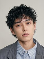 フィフス 大分(fifth)&nbsp;大分シャドウパーマメンズカットラウンドマッシュツーブロック