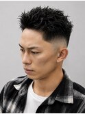 フェード×ベリーショート清潔感メンズカット