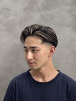 フジヤマバーバーショップ アジト(FUJIYAMA BARBER SHOP ajito)&nbsp;メッシュ大人かきあげ