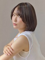 アース 上大岡店(HAIR&MAKE EARTH)&nbsp;細かいハイライトで立体感が出るボブ【上大岡】