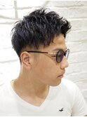 【ヨシザワ横浜】リバースパーマアップバングサマーショート