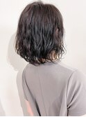 【パーマ】矯正毛のウェーブパーマ