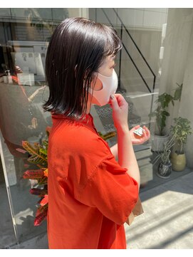 オムズドット(om's dot) 切りっぱなしボブ(お客様スタイル)