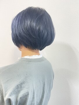 シルエット 美容室 ネイビーカラー ブルーカラー ブルーブラック　八戸20代30代40代