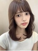 フェザーバング大人かわいいベージュ20代30代/Silk-lei吉祥寺