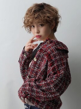 ジャックモアザン 新宿タカシマヤ店 外国人風/パーマ風ベリショ[新宿/新宿駅/白髪ぼかし]