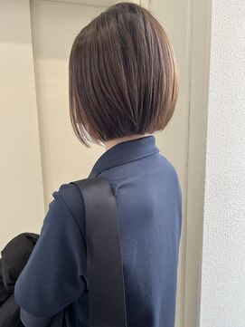 ヘアーデザイン シュシュ(hair design Chou Chou by Yone) ☆chouchou☆ミニボブ×ブラウンカラー