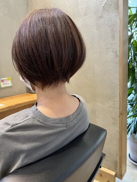 ポルム パプリカ(polum paprika) 30代40代シースルーマッシュ×アッシュブラウンカラー