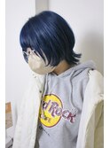 :ボブウルフ :マッシュウルフ :ブリーチ :ブルー :青髪