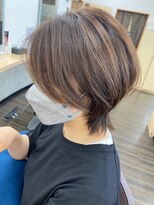 美容室 びゃんびゃん 社店&nbsp;ウルフボブ/ハイライト/韓国風