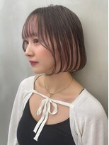 ロンドルーチェ 心斎橋(Lond luce)&nbsp;ダークアッシュ/ミディアムレイヤーカット［髪質改善/縮毛矯正］