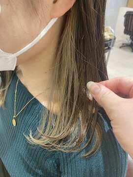 トゥルース(hair&eyelash Truth) 【Truth】イヤリングカラー/くすみベージュ/ハイトーン/ブリーチ